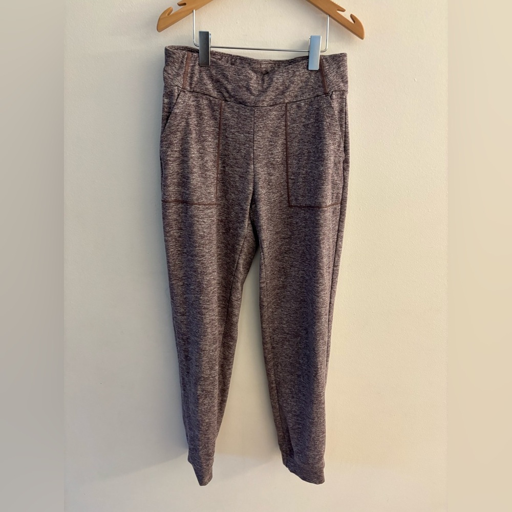 Athleta Girl Soft Luxe Jogger Pants in Heathered Purple, size 12 kids, EUC